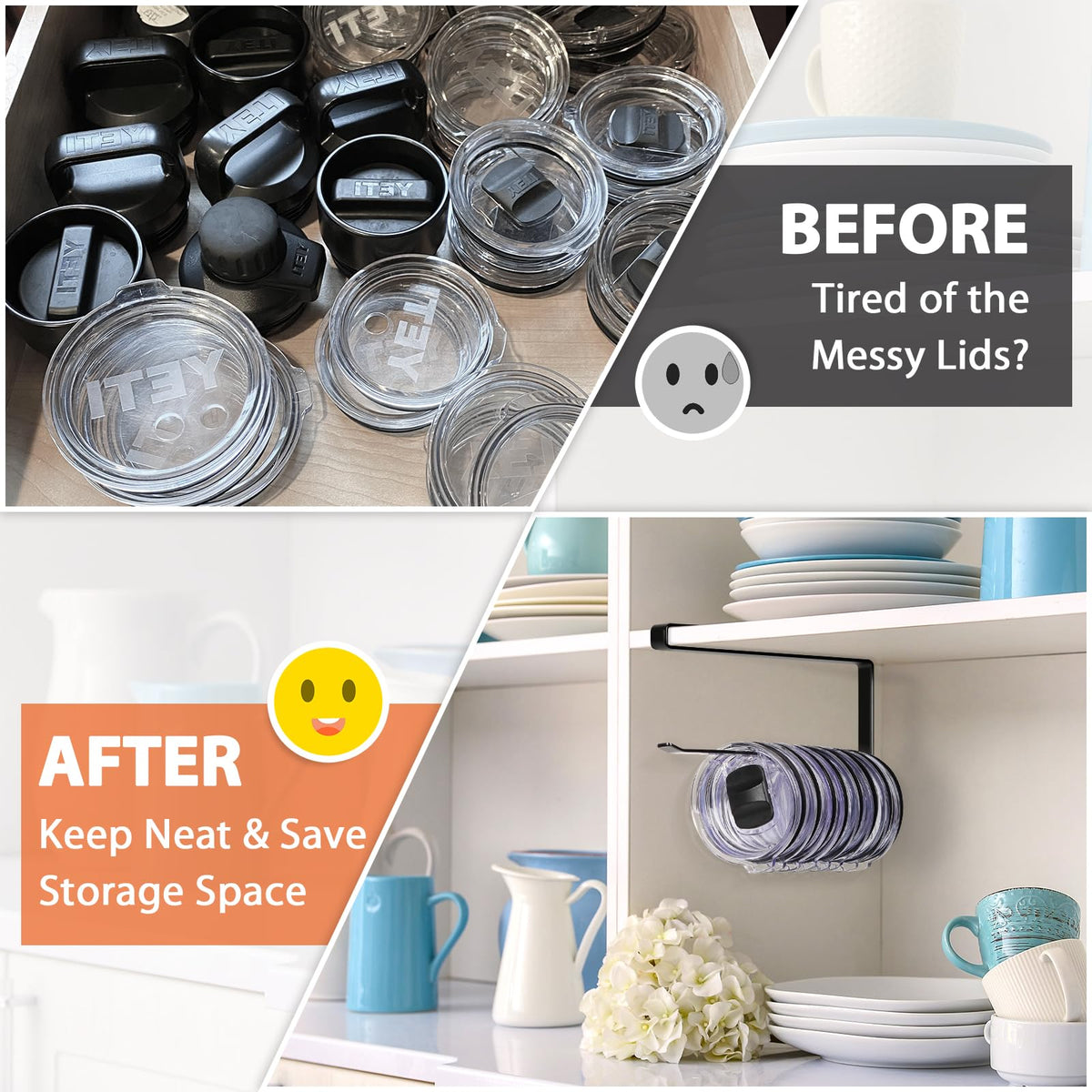 Tumbler Lid Organizer