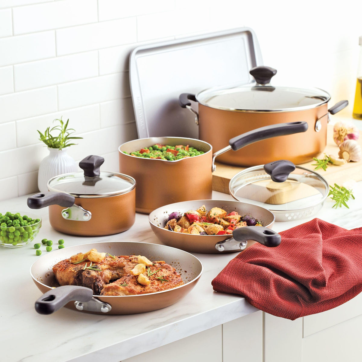 Cookstart Aluminum DiamondMax Nonstick Cookware Set