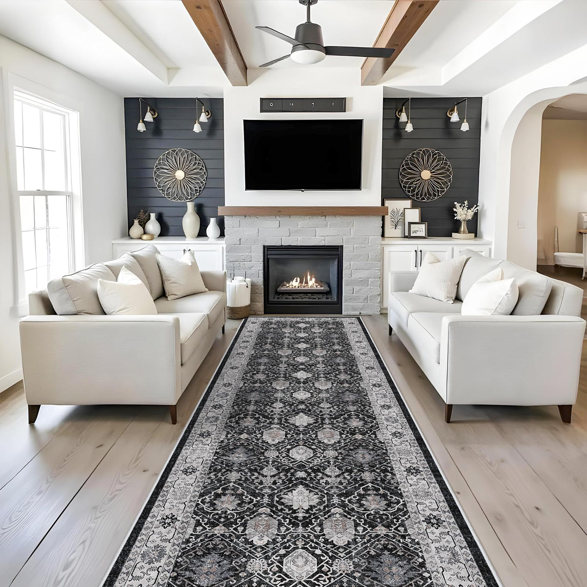 Washable 4x12 Hallway Runner Rug