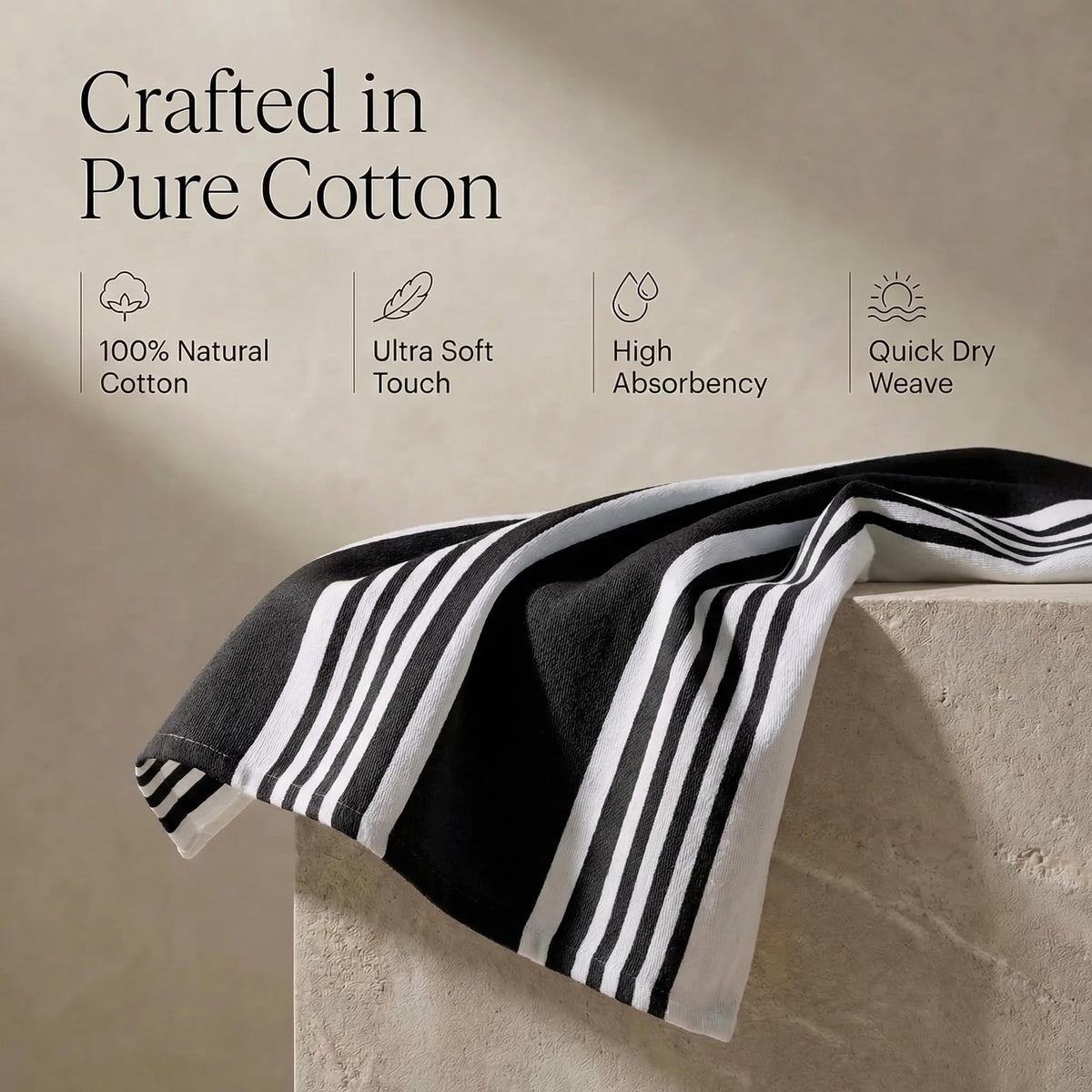 Kitchen Towels Cotton Dish Towels 20”x30” (6 Count)