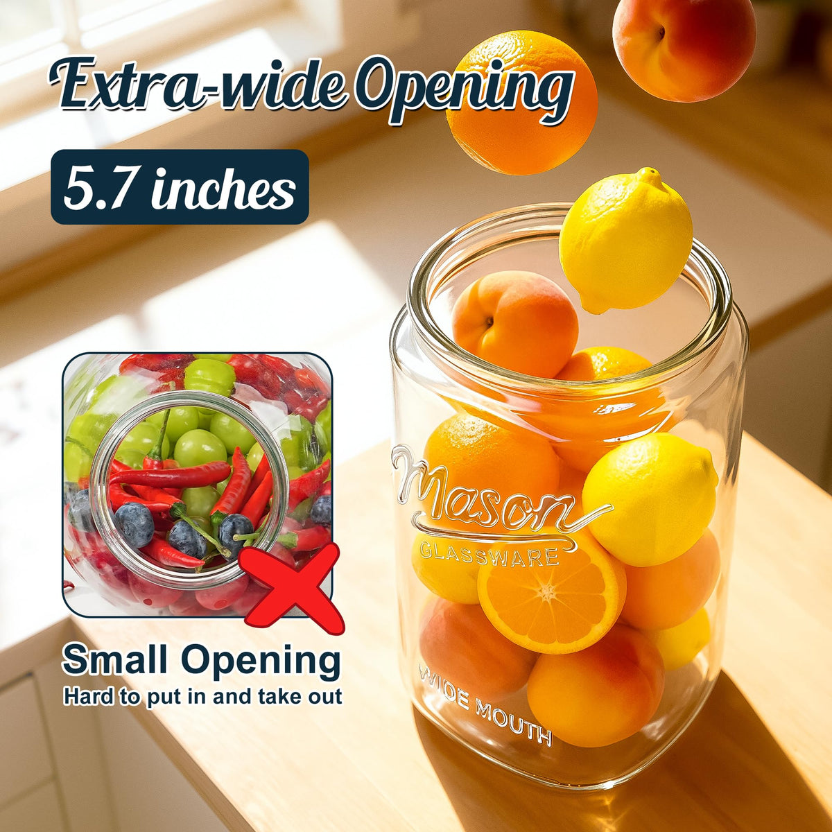 1.5 Gallon Glass Cookie Jar