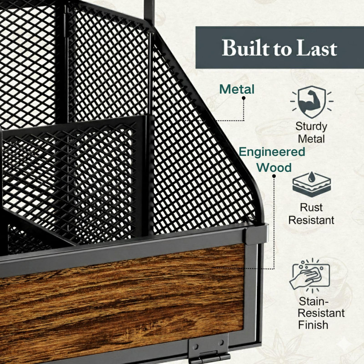 Countertop Coffee Station Organizer