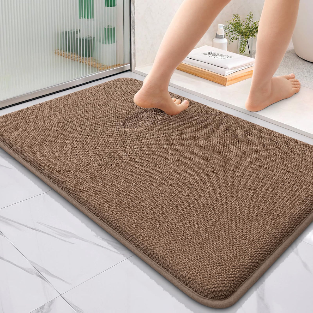 Thick Memory Foam Bathroom Rugs 36x24 (72 Sq Ft)