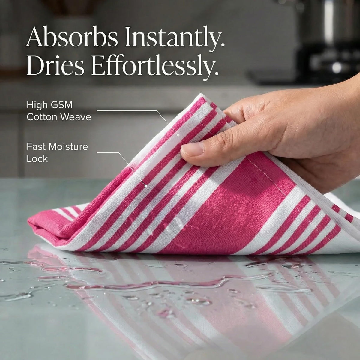 Kitchen Towels Cotton Dish Towel 20”x30” (6 Count)