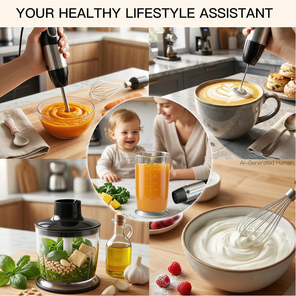 800W Immersion Hand Blender 5