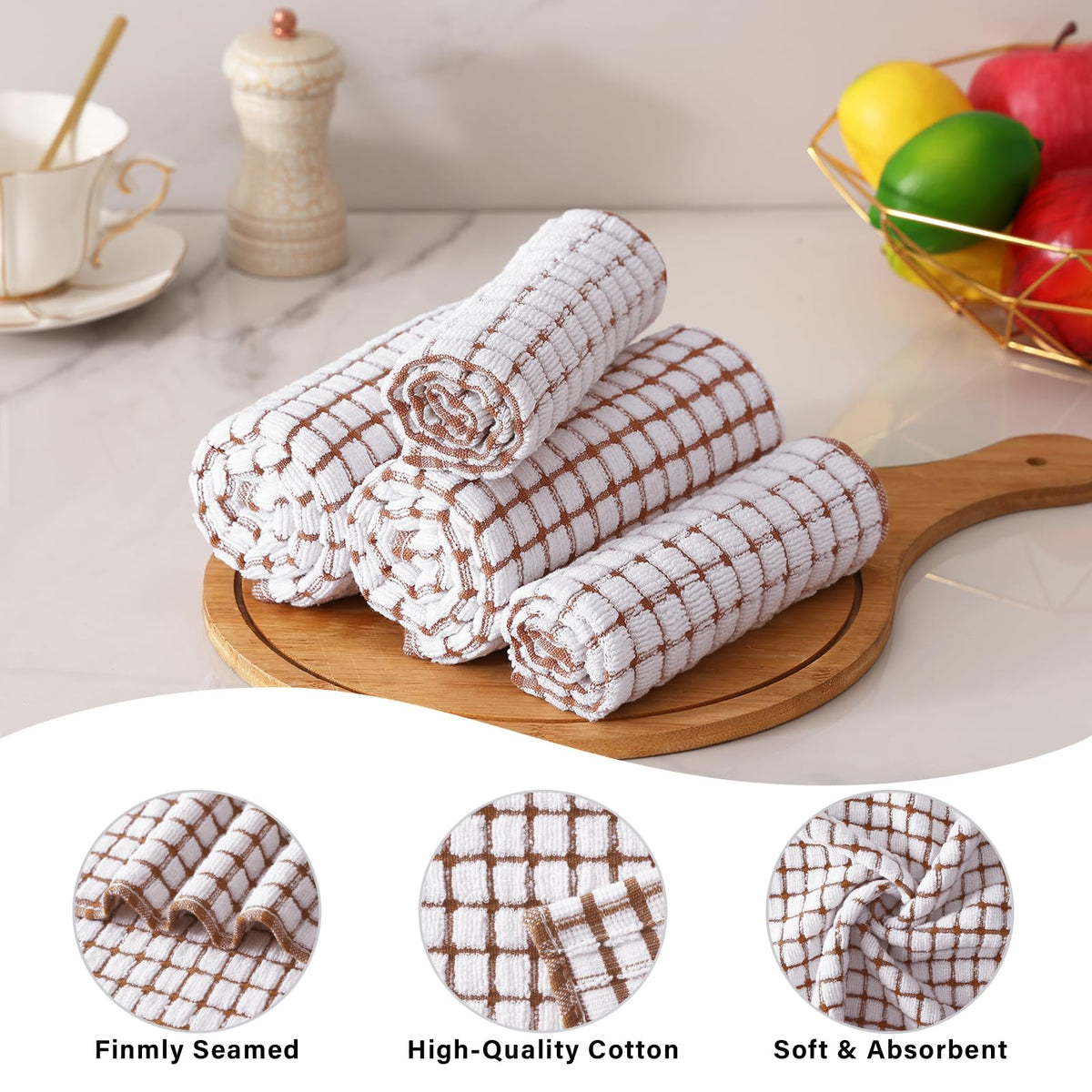 Cotton 12 Pack Terry Kitchen Towels (12 Count)