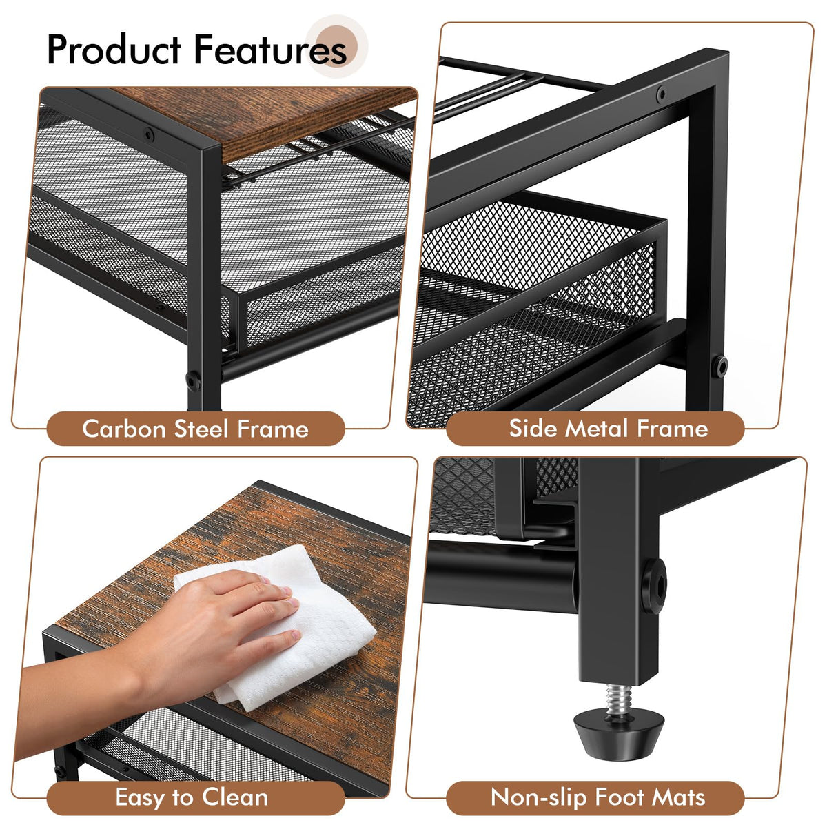 Coffee Bar Organizer For Countertop