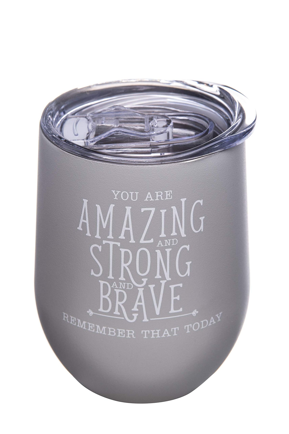 Insulated Wine Tumbler Cup with Lid 12 oz