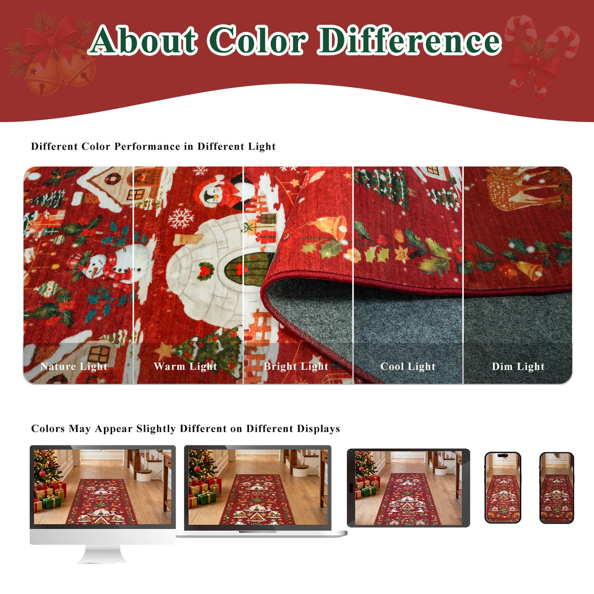 Red 2x6 Kitchen Runner Rug