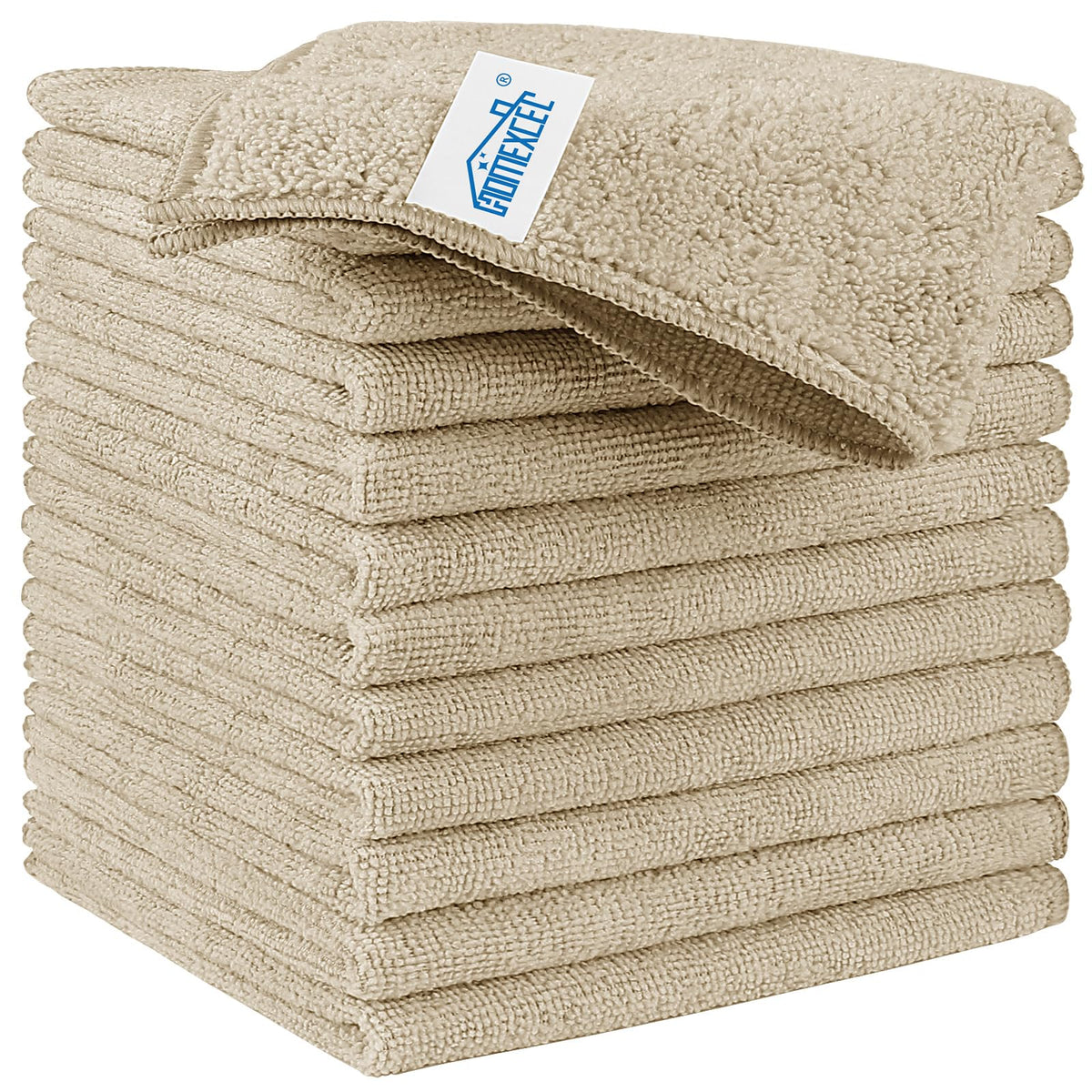 Brown Microfiber Cleaning Cloth (12 Count)