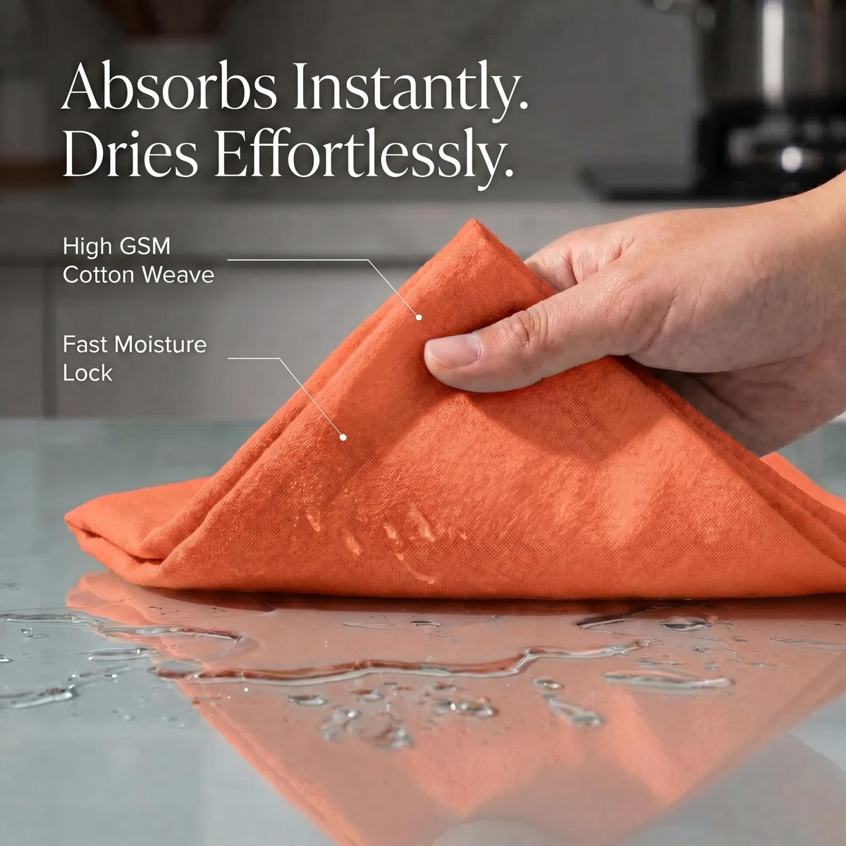 Kitchen Towels Cotton Dish Towels 20”x30” (6 Count)