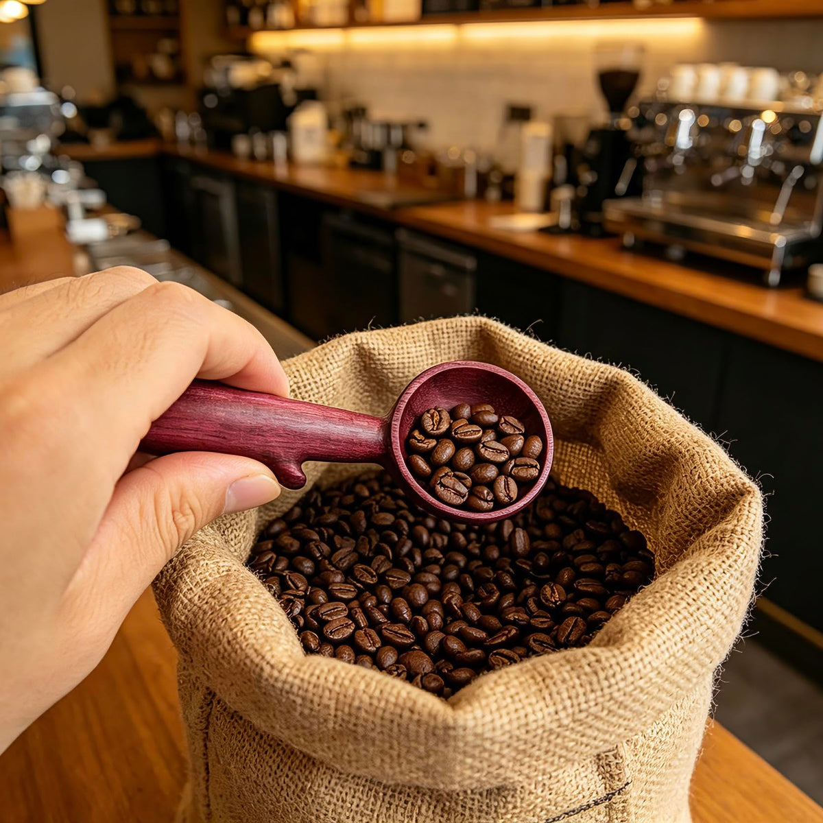 Purpleheart Coffee Scoop