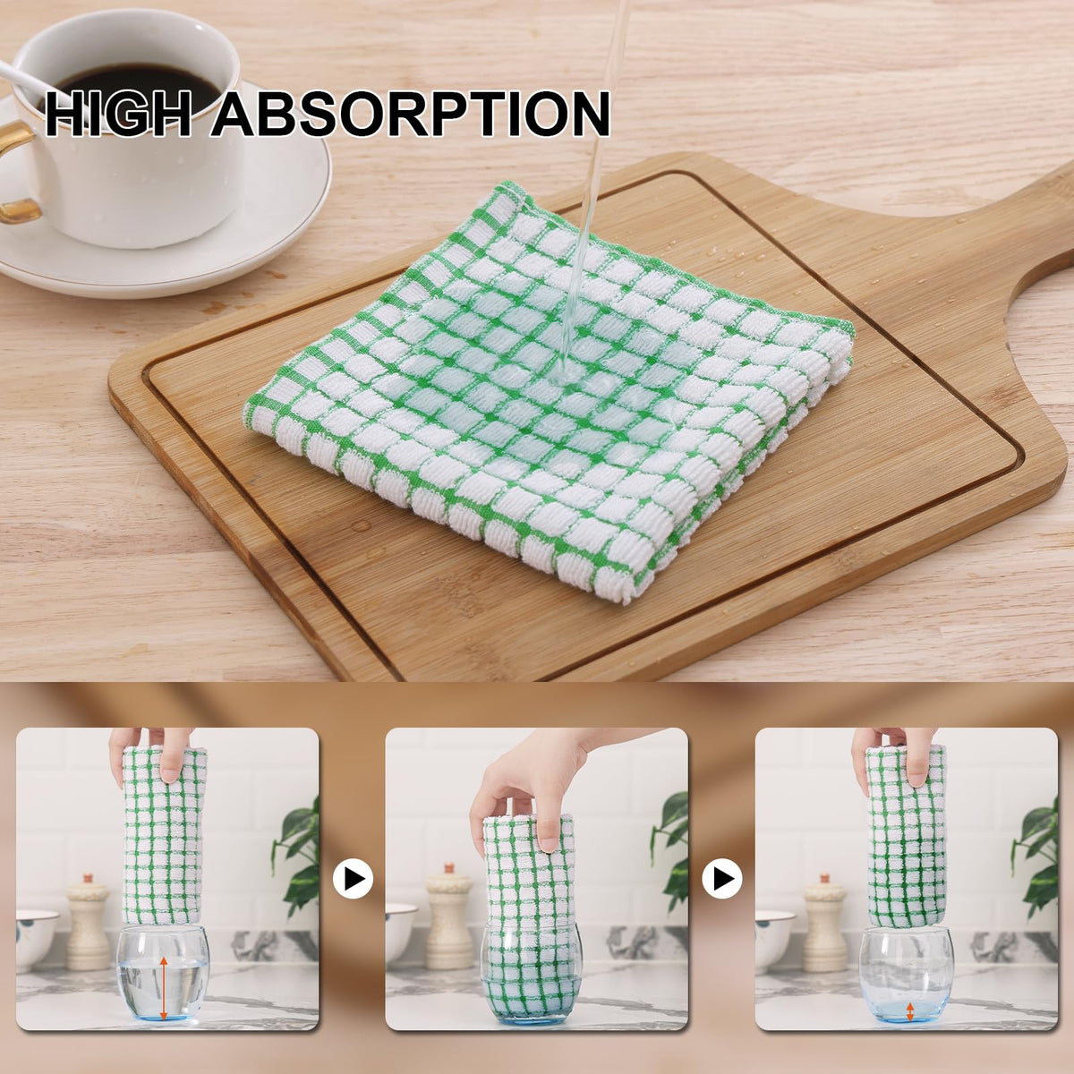 Cotton 12 Pack Terry Kitchen Dish Cloths (12 Count)