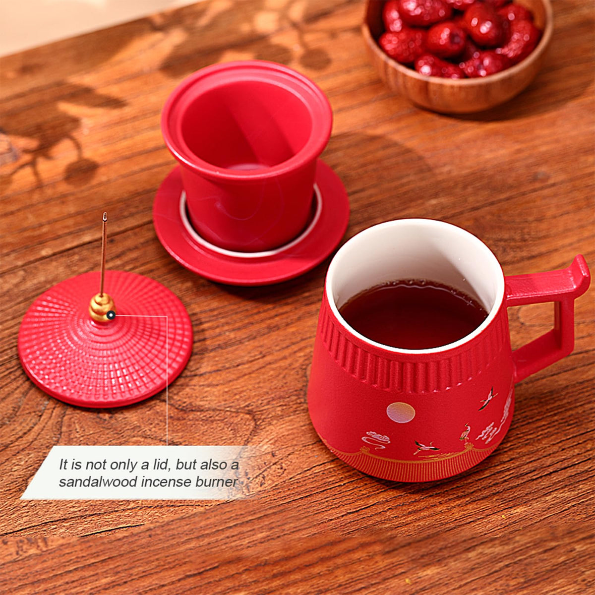 Loose Leaf Tea Cup with Infuser and Lid