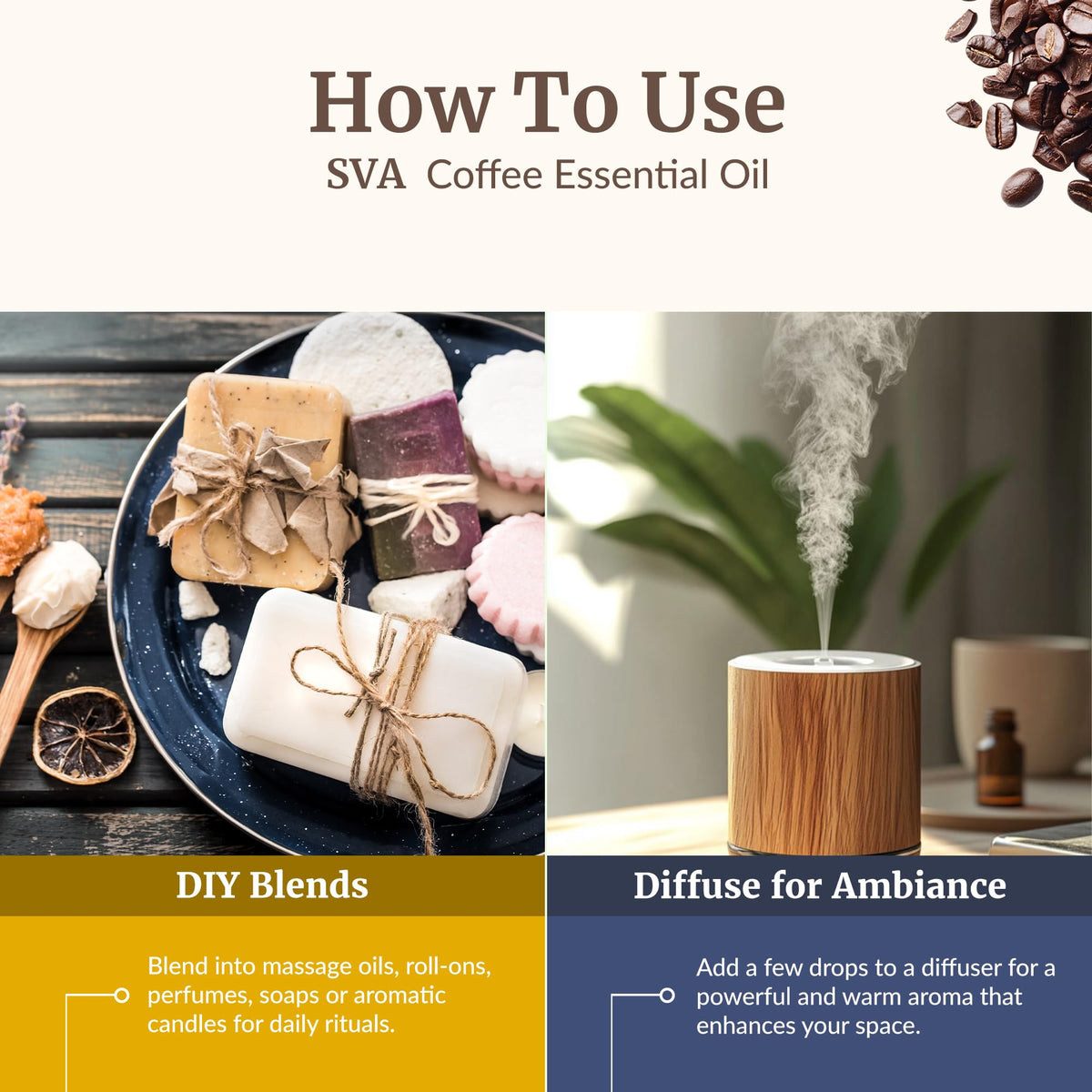 SVA Coffee Essential Oil in Glass Bottle