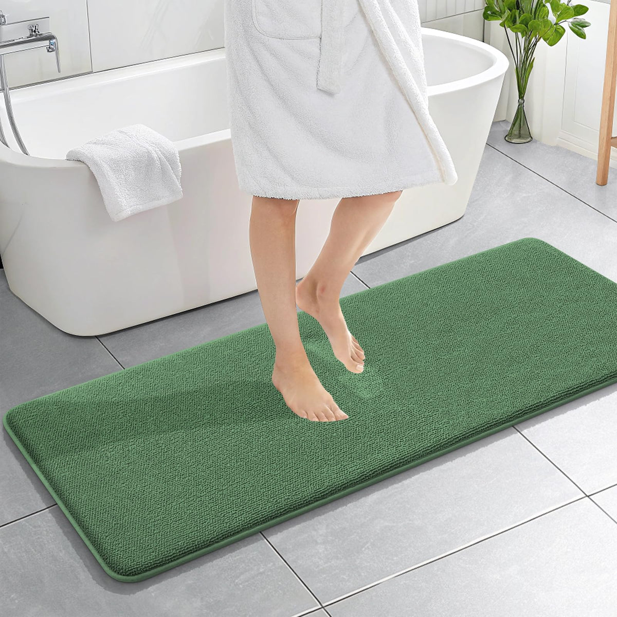 Memory Foam Bathroom Runner Rugs 59x20