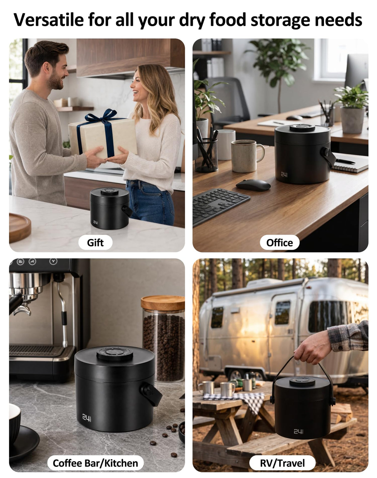 Auto Vacuum Coffee Canister