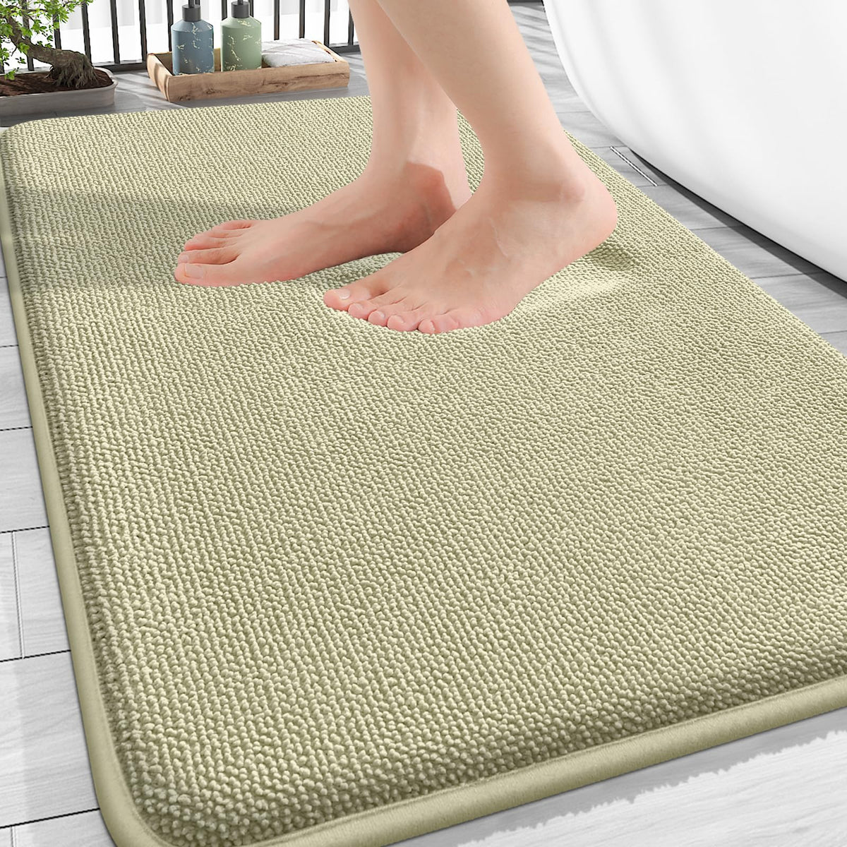 Thick Memory Foam Bathroom Rugs 30x20