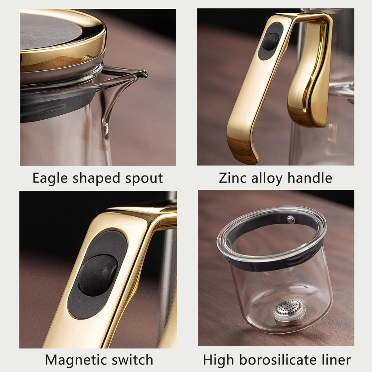 Magnetic Glass Teapot