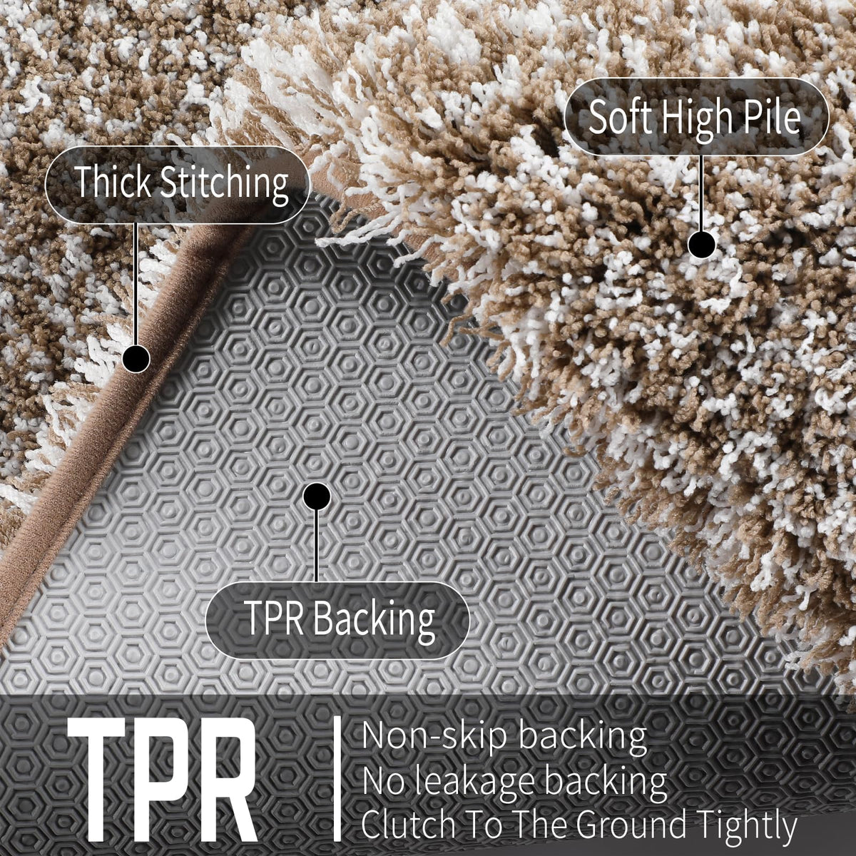 Toilet Rugs U Shaped Washable 24X20