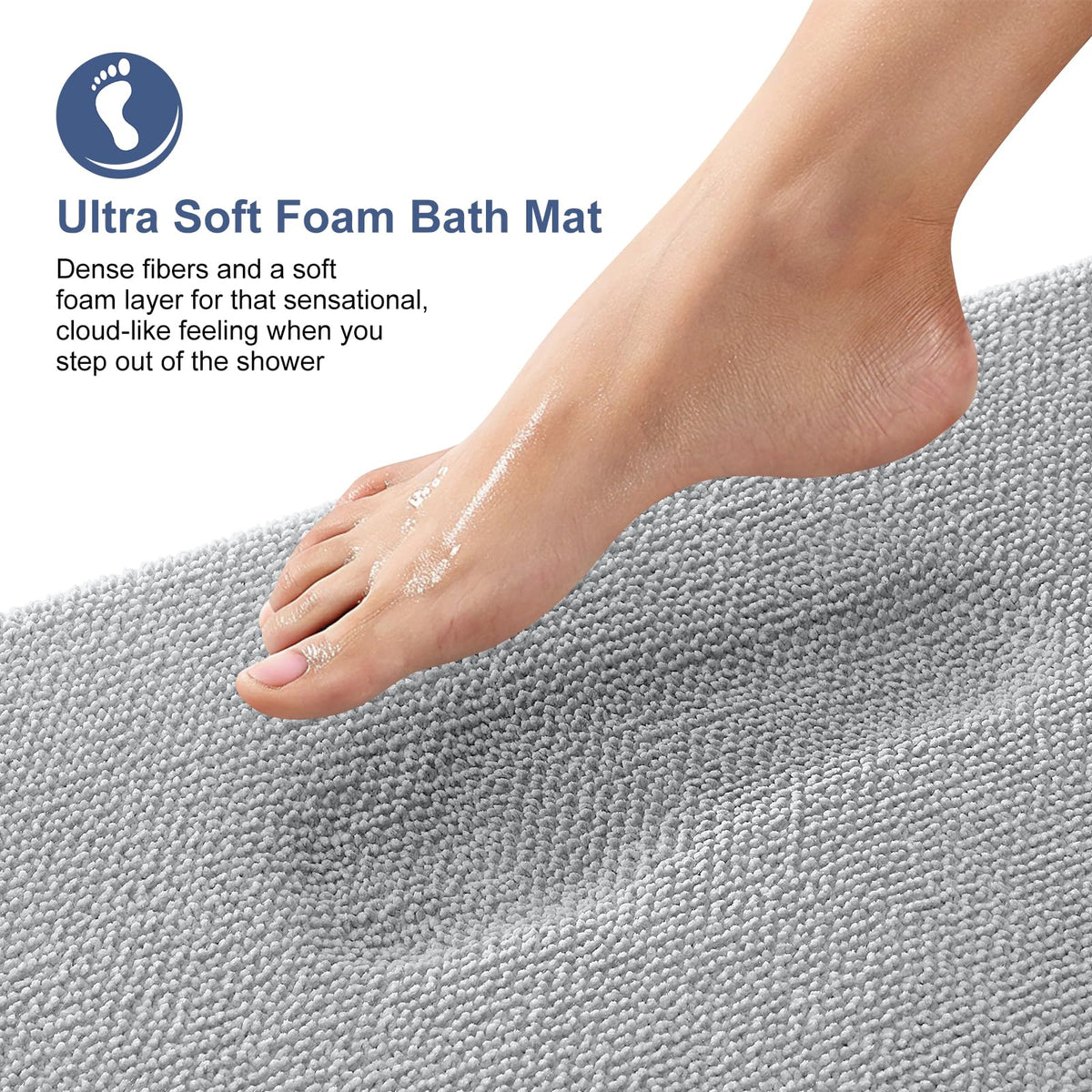 Memory Foam Bathroom Runner Rugs 47x20