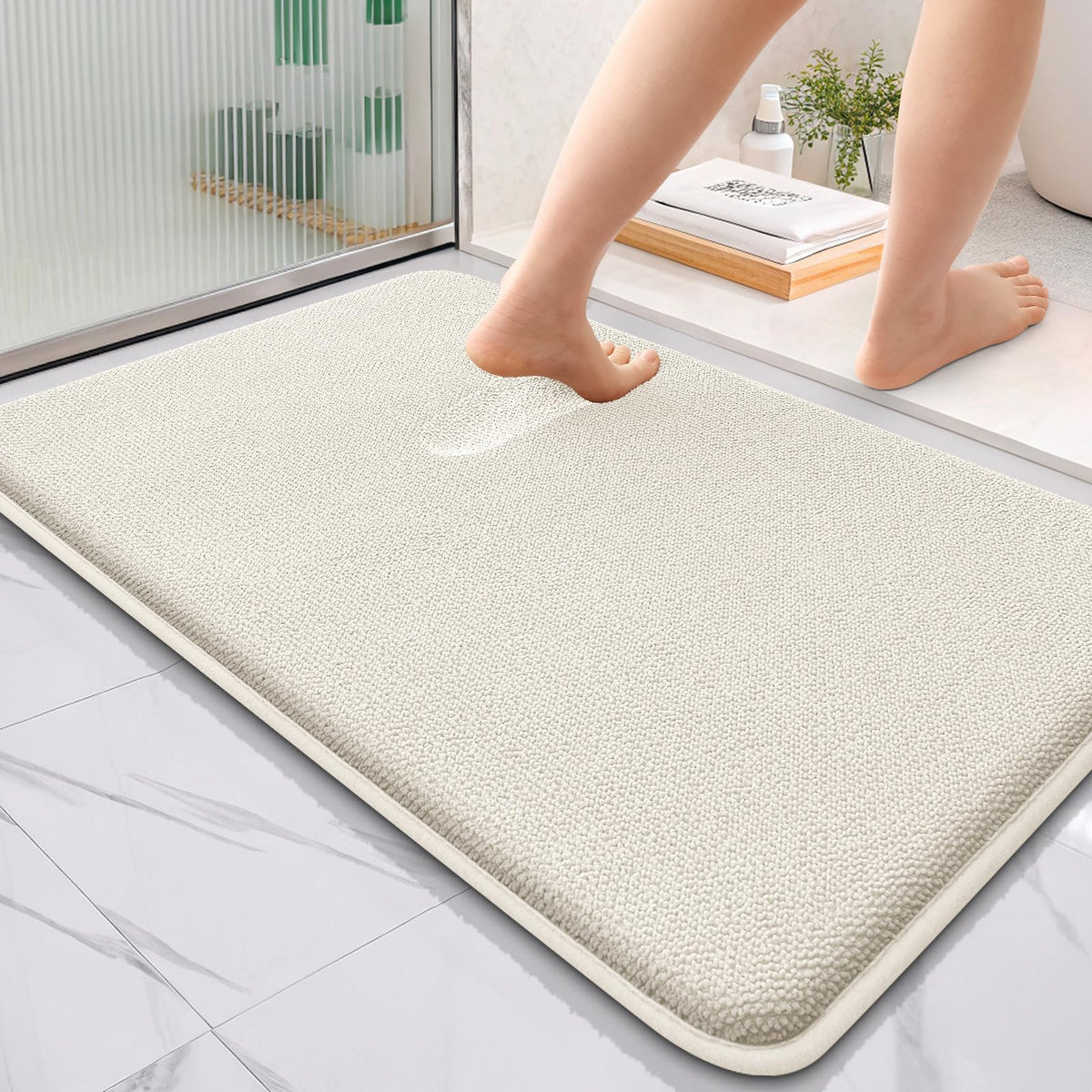 Thick Memory Foam Bathroom Rugs 36x24