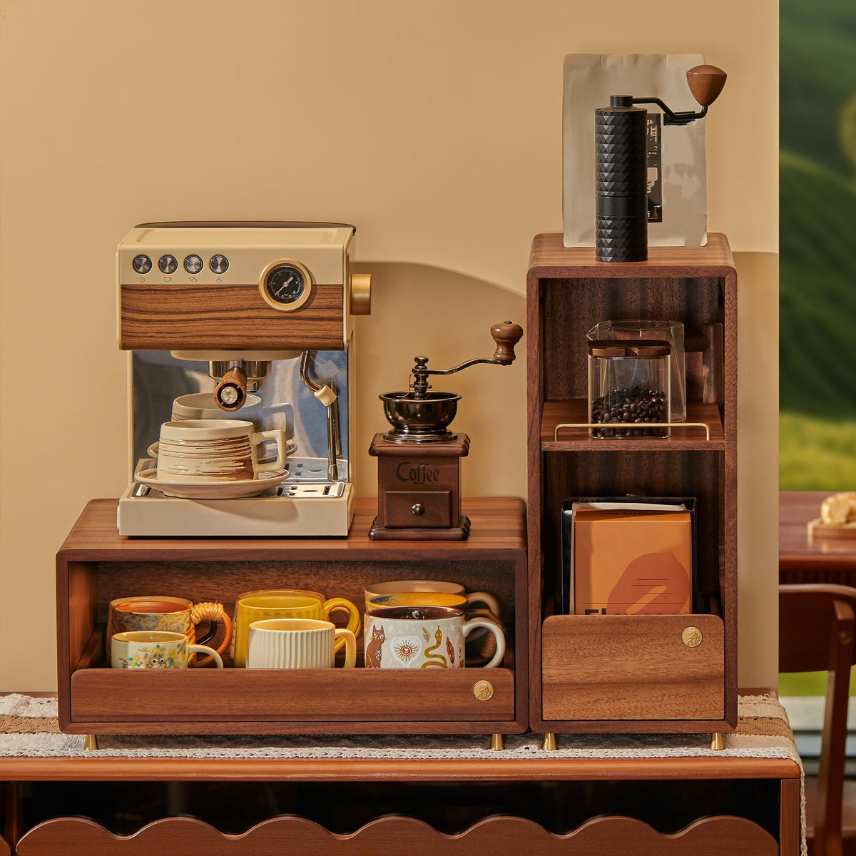 Coffee Bar Organizer for Countertop