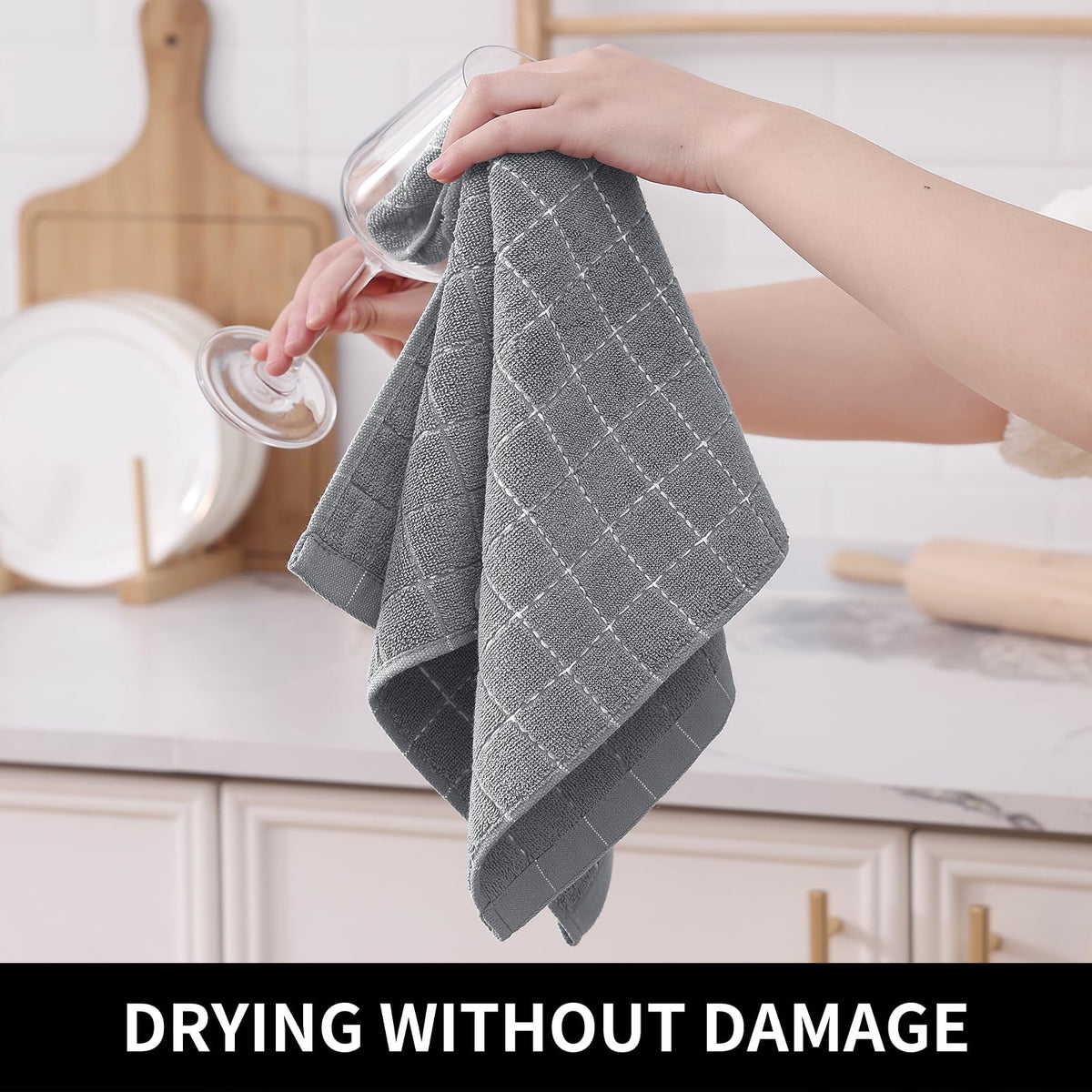 100% Cotton Terry Kitchen Towels (4 Count)