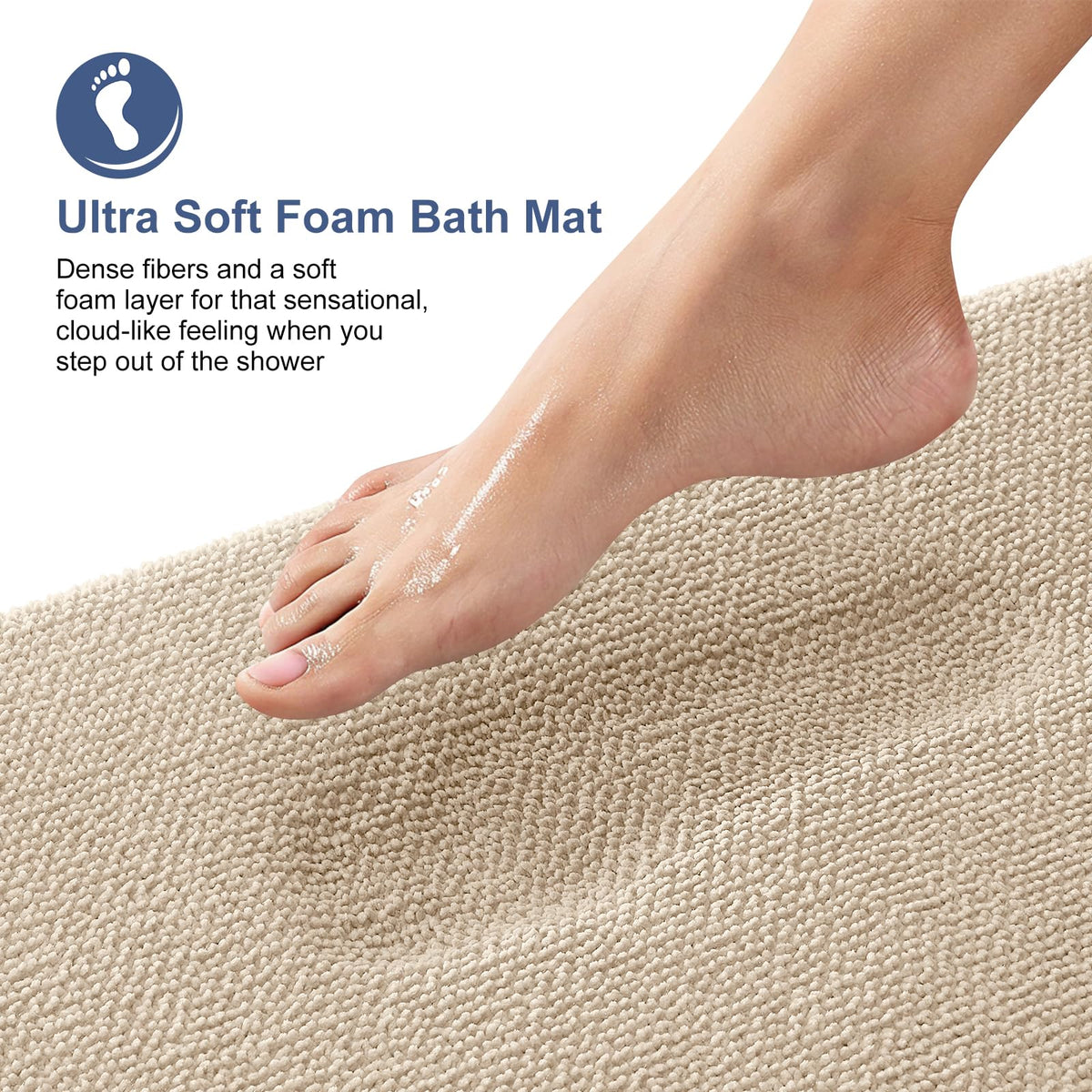 Memory Foam Bathroom Runner Rugs 59x24