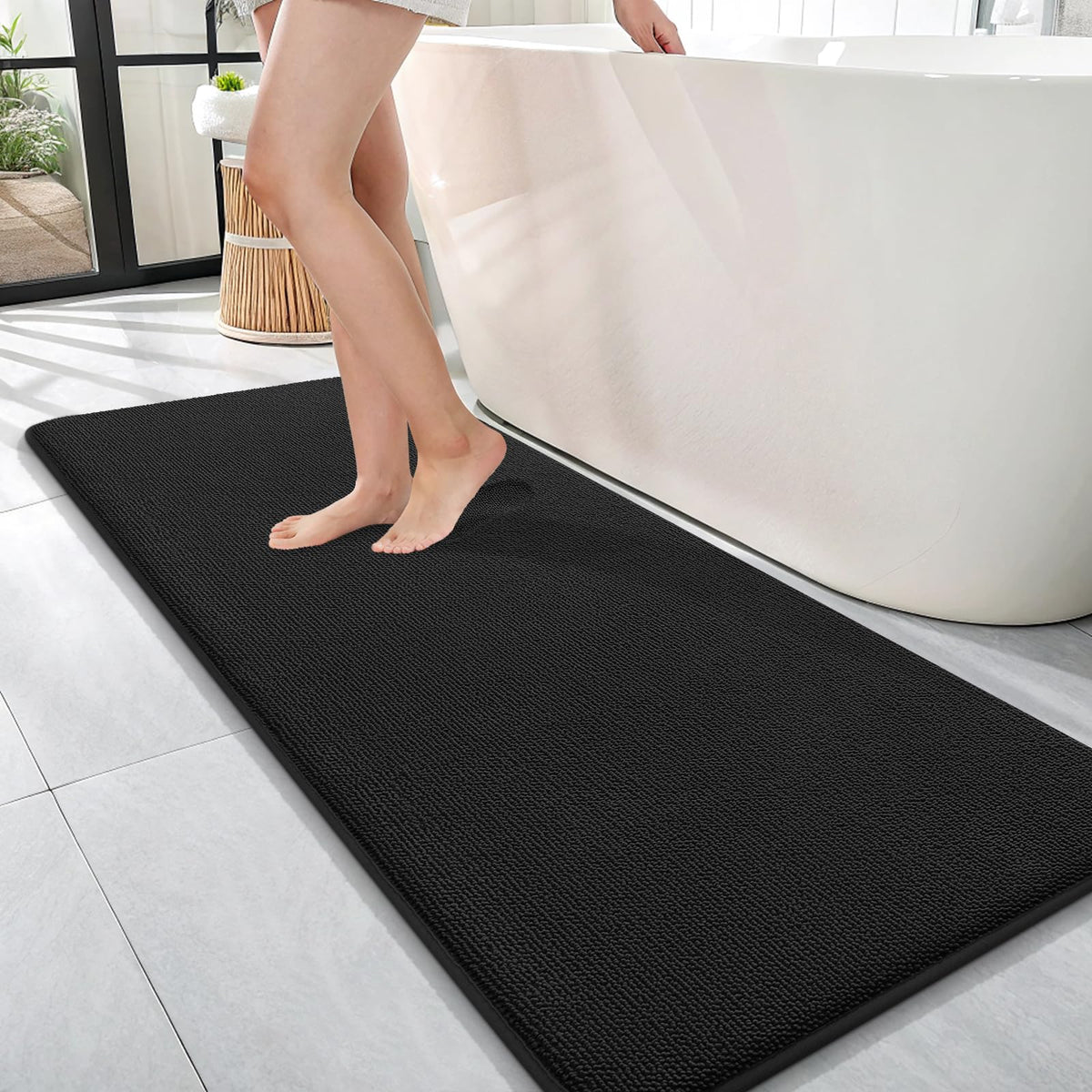Memory Foam Bathroom Runner Rugs 47x17
