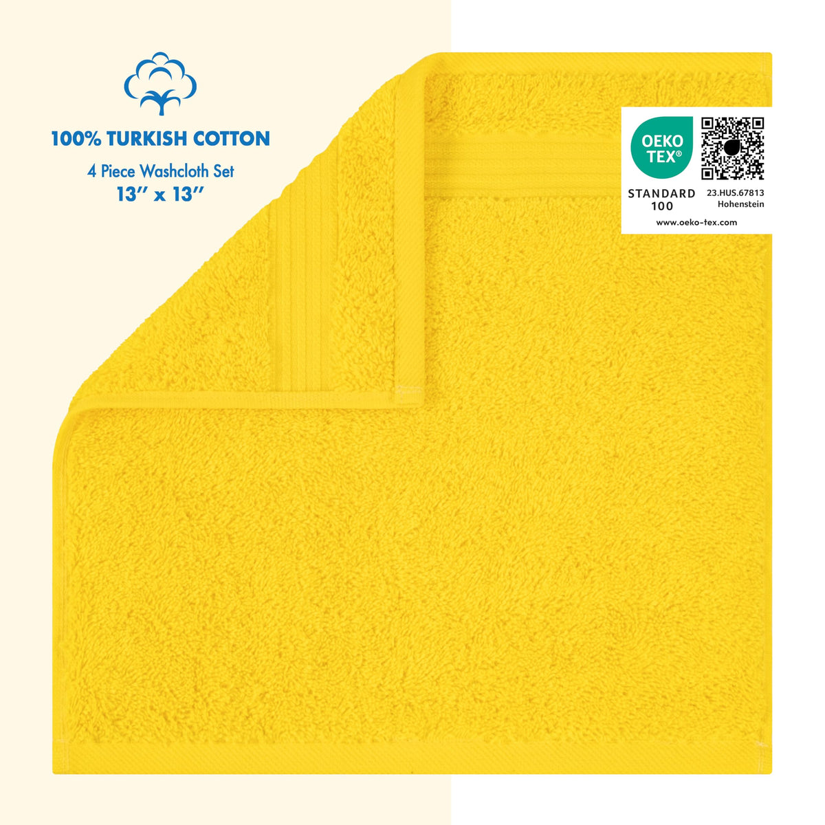 100% Cotton Turkish Towel Set (4 Count)