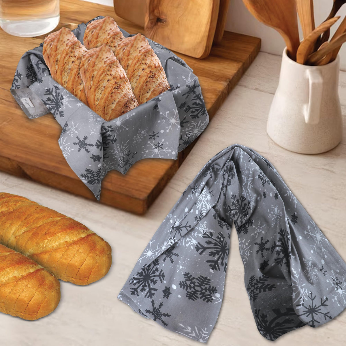 Kitchen Towels Cotton Dish Towels 20”x30” (6 Count)