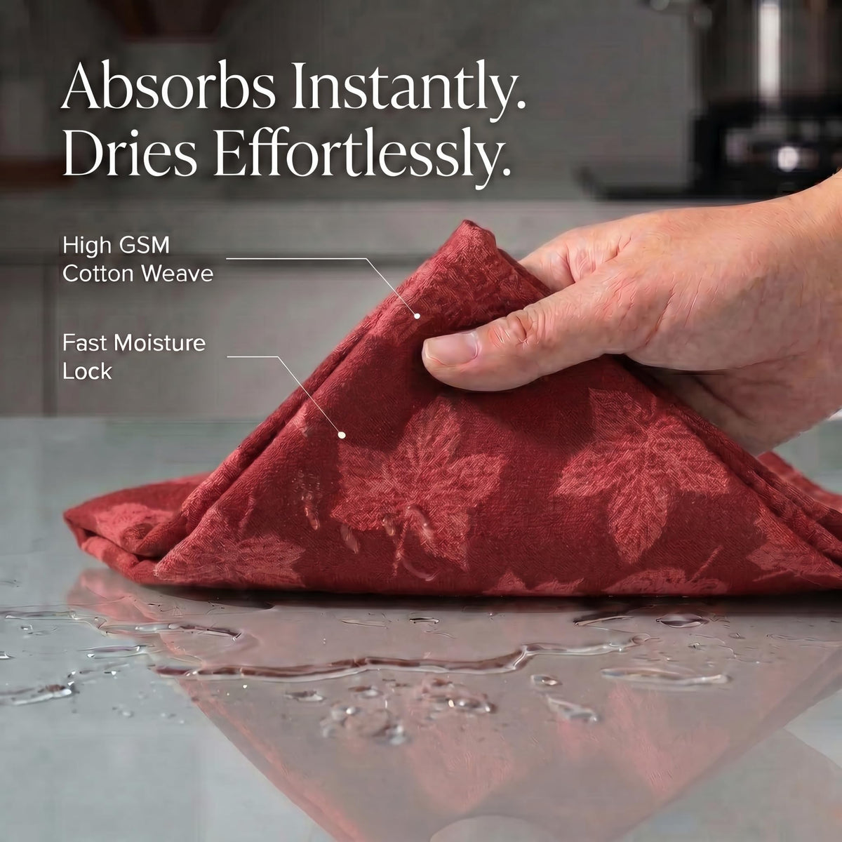 KitchenTowels Cotton DishTowels 20”x30” (6 Count)