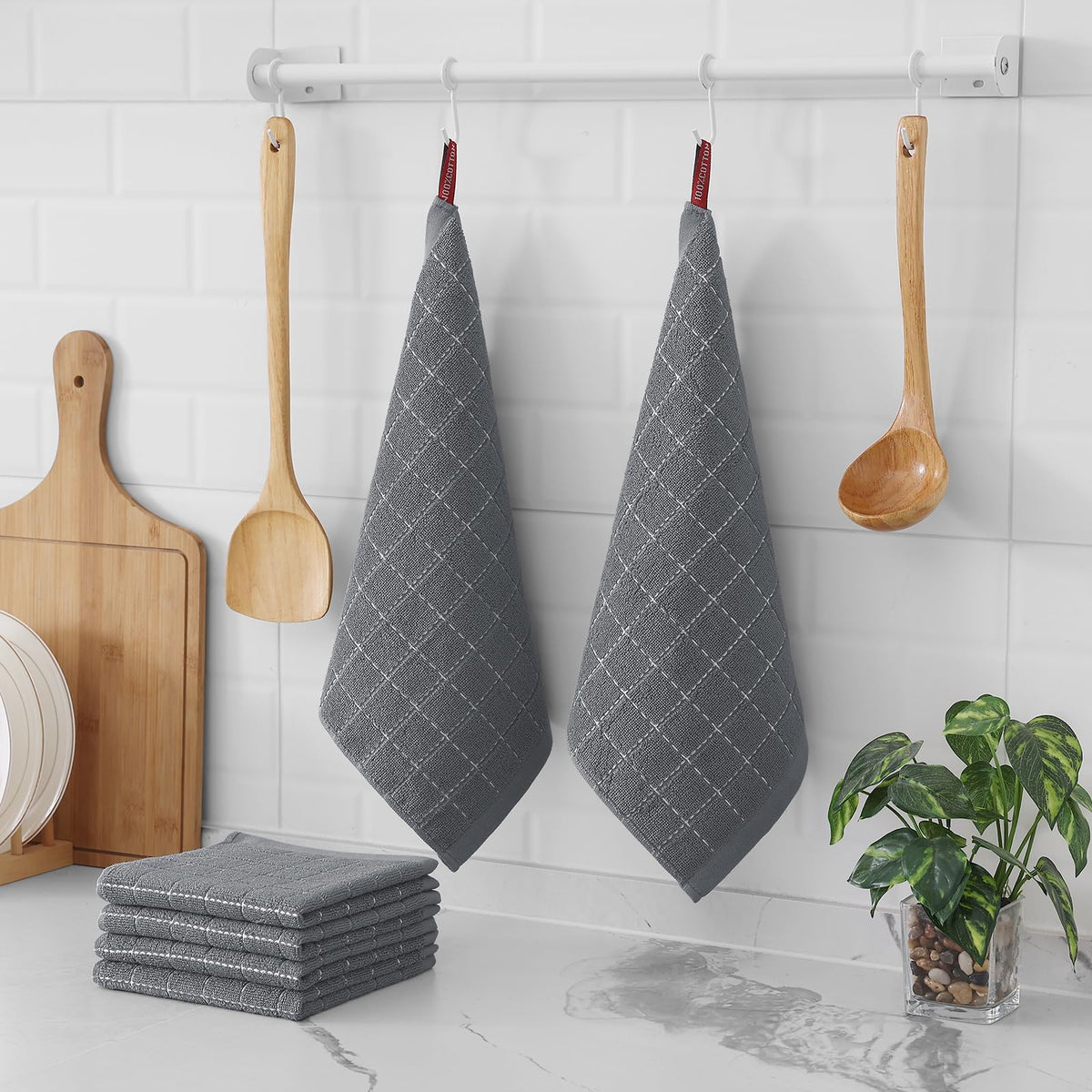 100% Cotton Terry Kitchen Towels (12 Count)