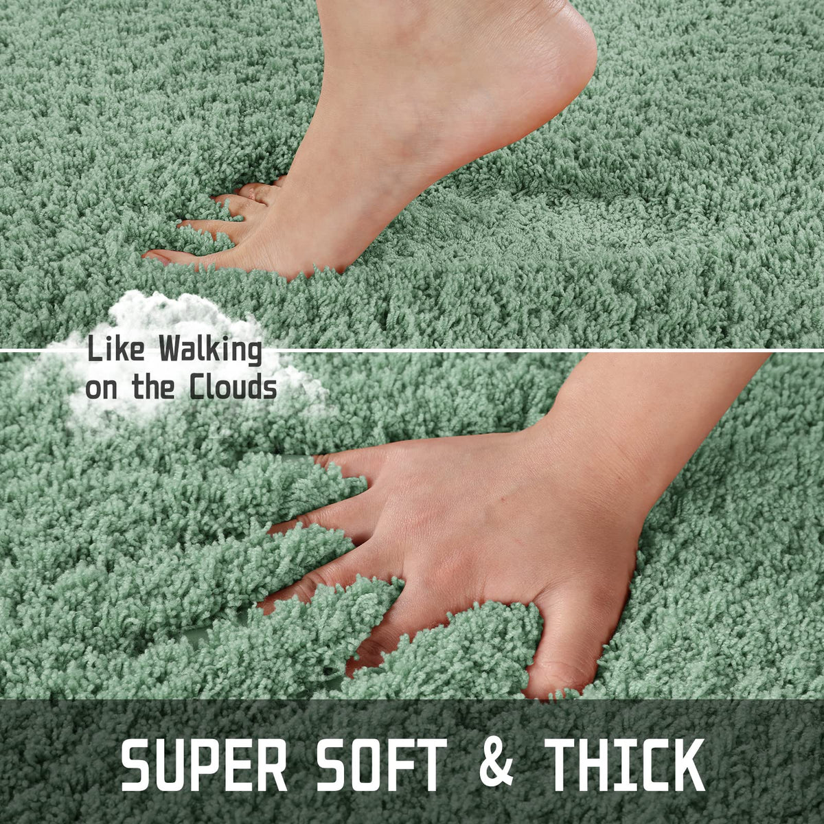 Luxury Fluffy Bathroom Rugs