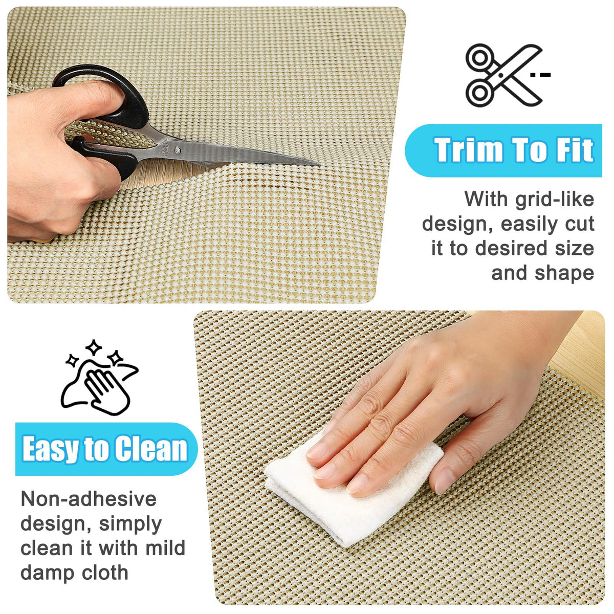 Non Slip Shelf Cabinet and Drawer Liner (472 Sq Ft)