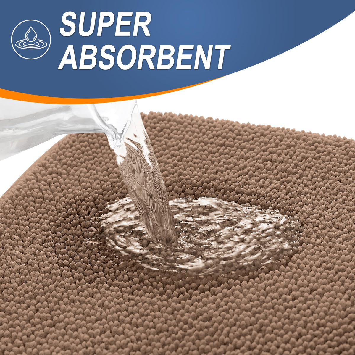 Thick Memory Foam Bathroom Rugs 30x20 (4.1667 Sq Ft)