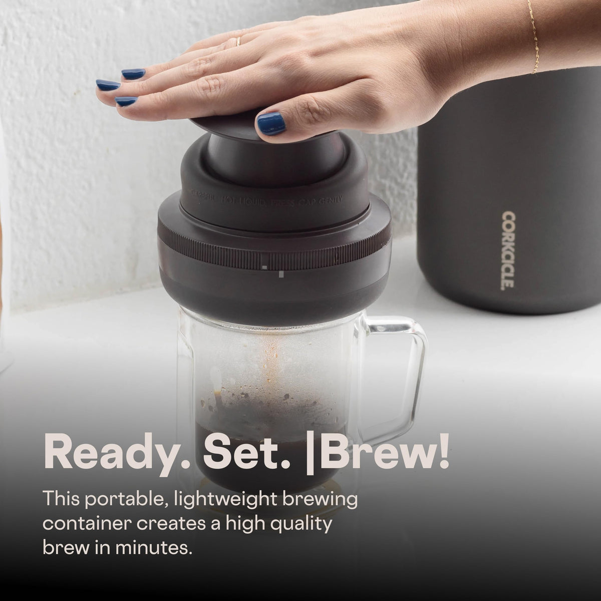 Coffee Palmpress 8 oz Collapsible French Press