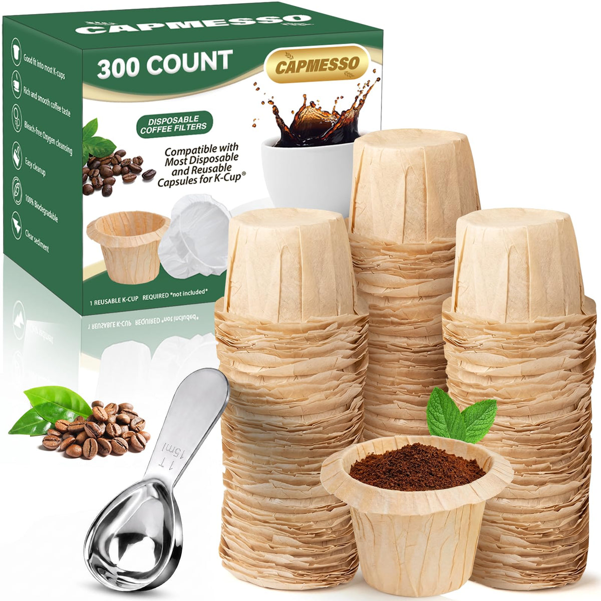 K cup Coffee Filters for Keurig (300 Count)