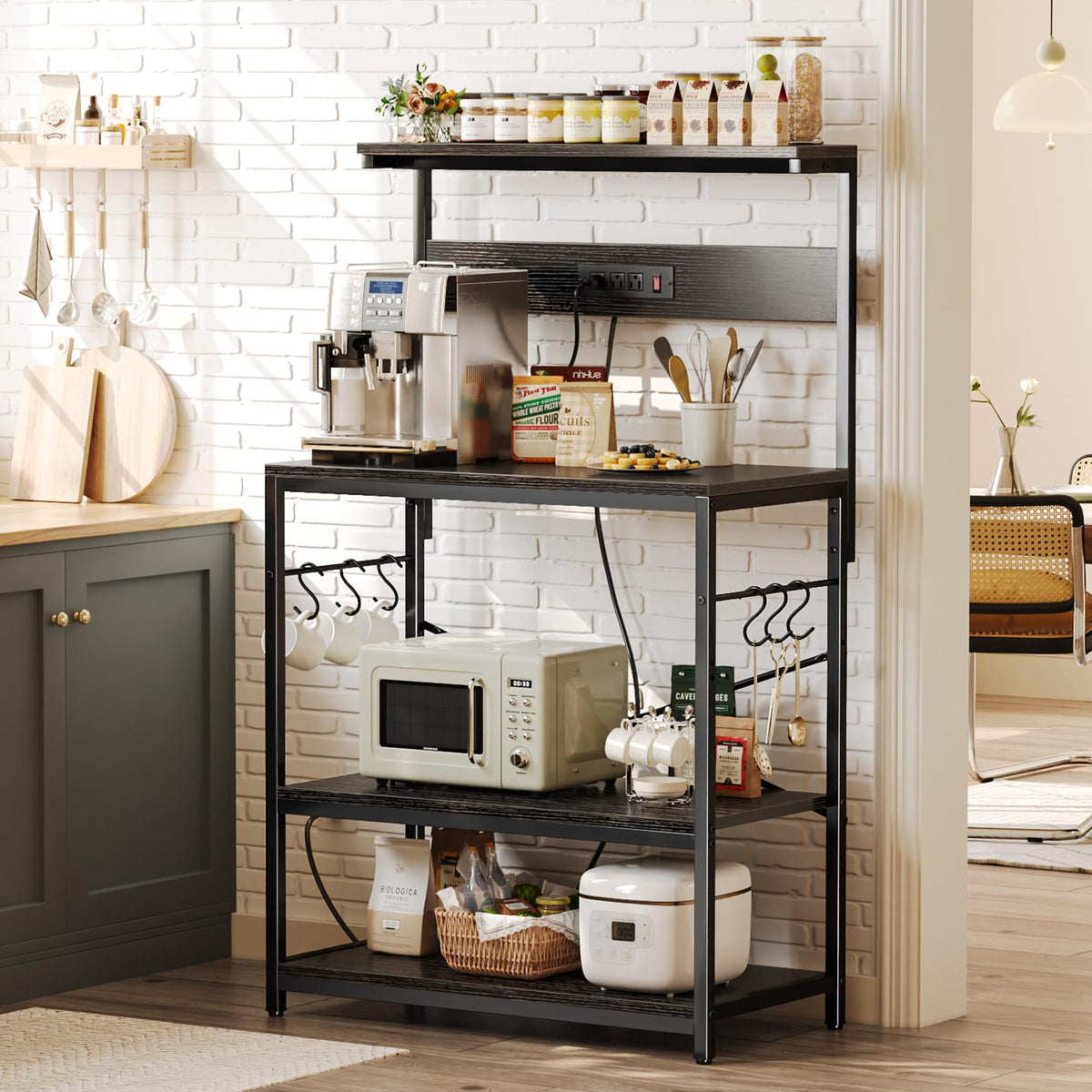 Bakers Rack with Power Outlets