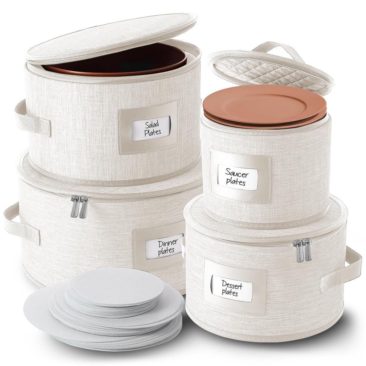 4 Piece Dish Storage Containers