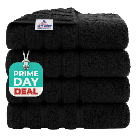 100% Cotton Luxury Turkish Towels (4 Count)