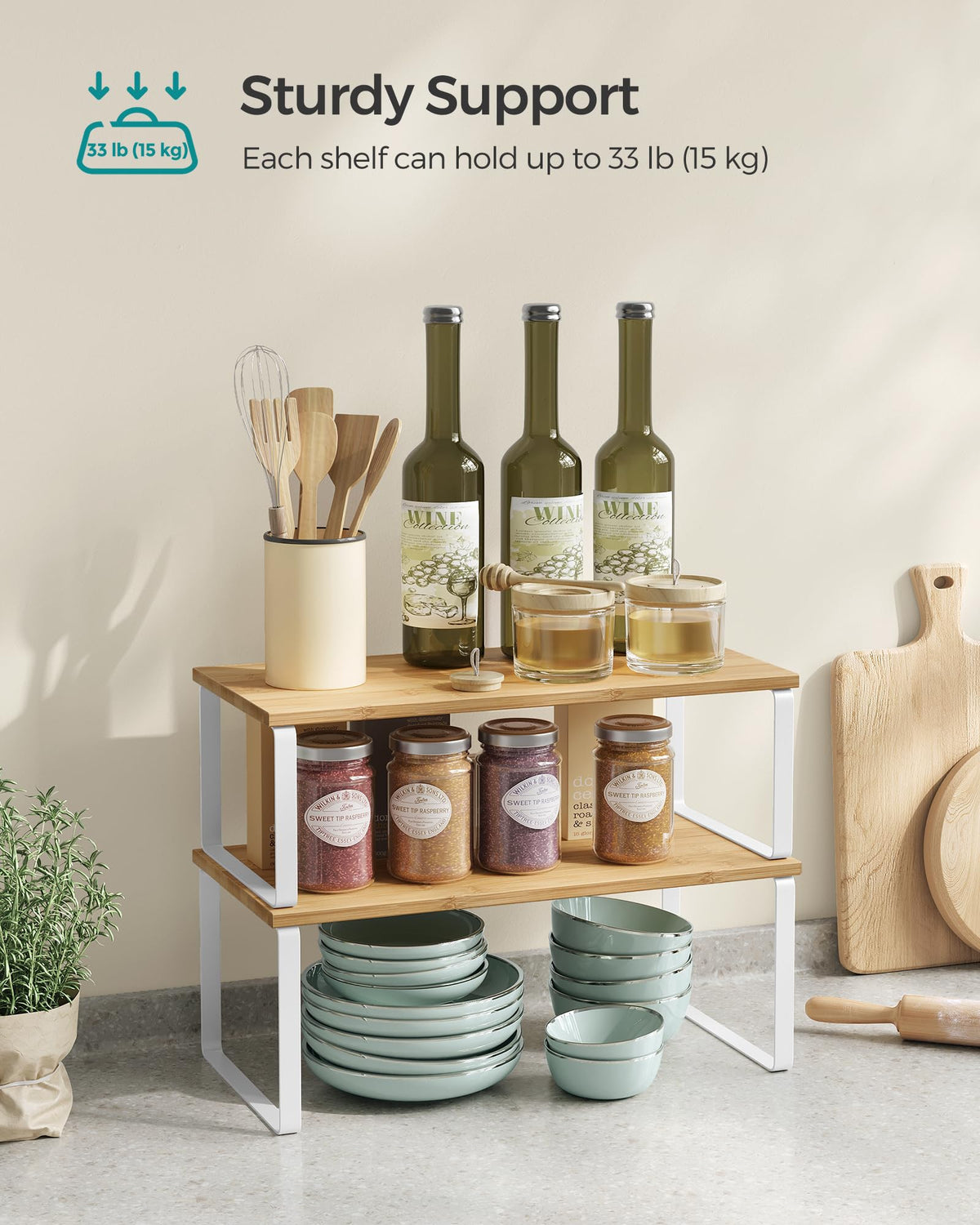 Cabinet Organizer Shelf (2 Count)