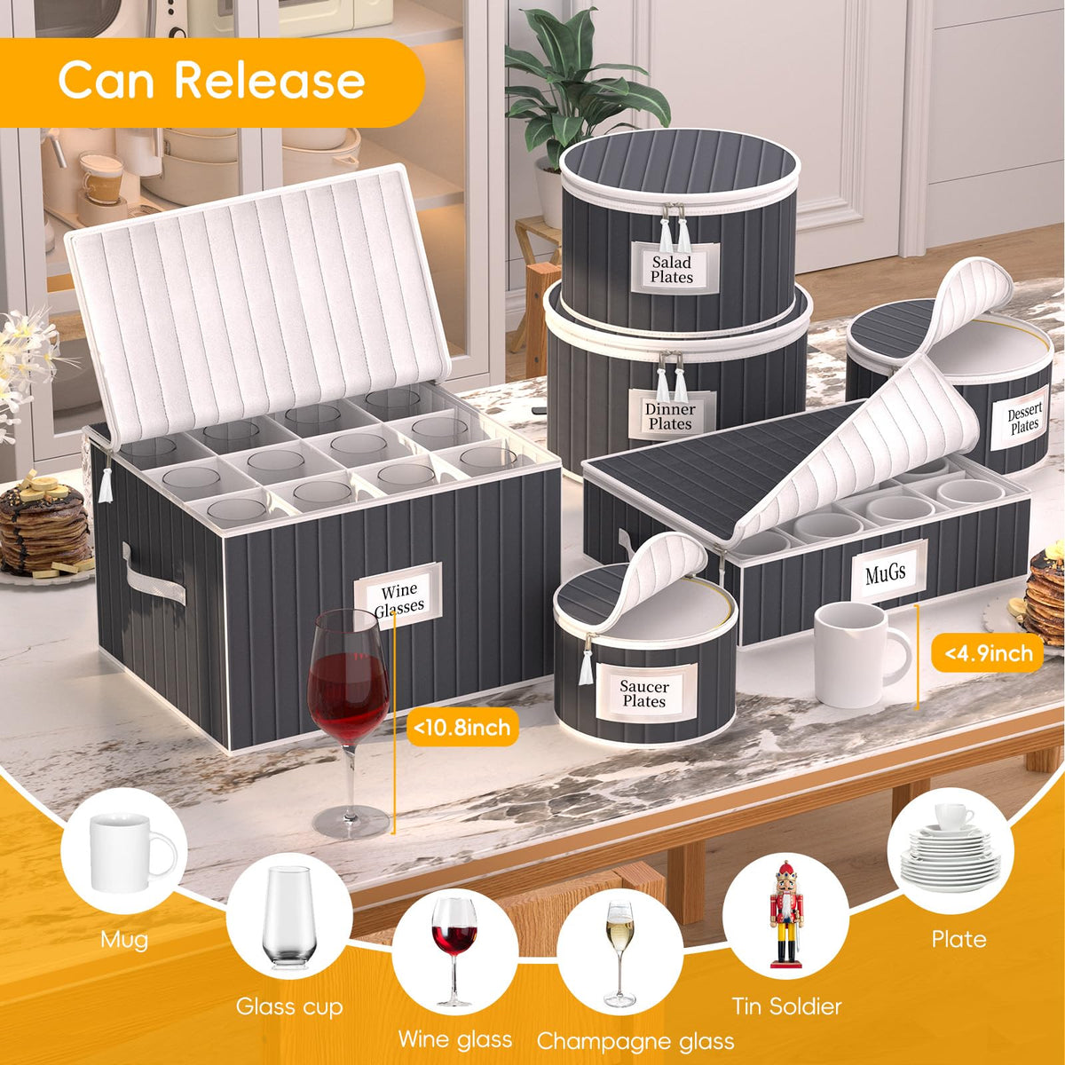 Fine China Storage Containers