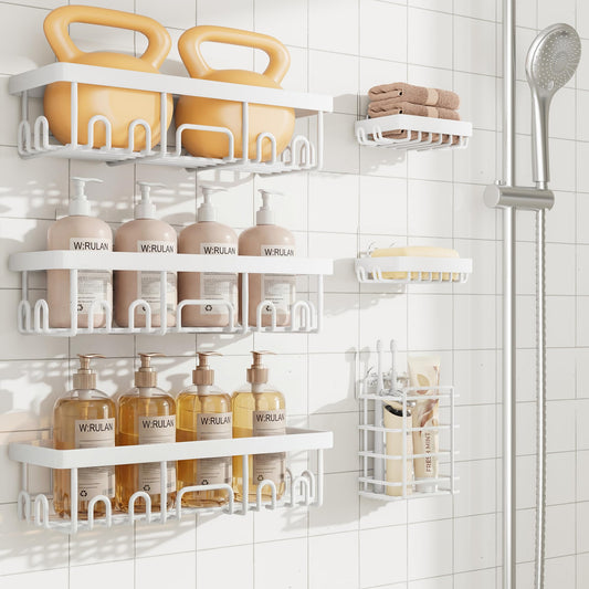 6 Pack Rustproof&Waterproof Shower Caddy (6 Count)