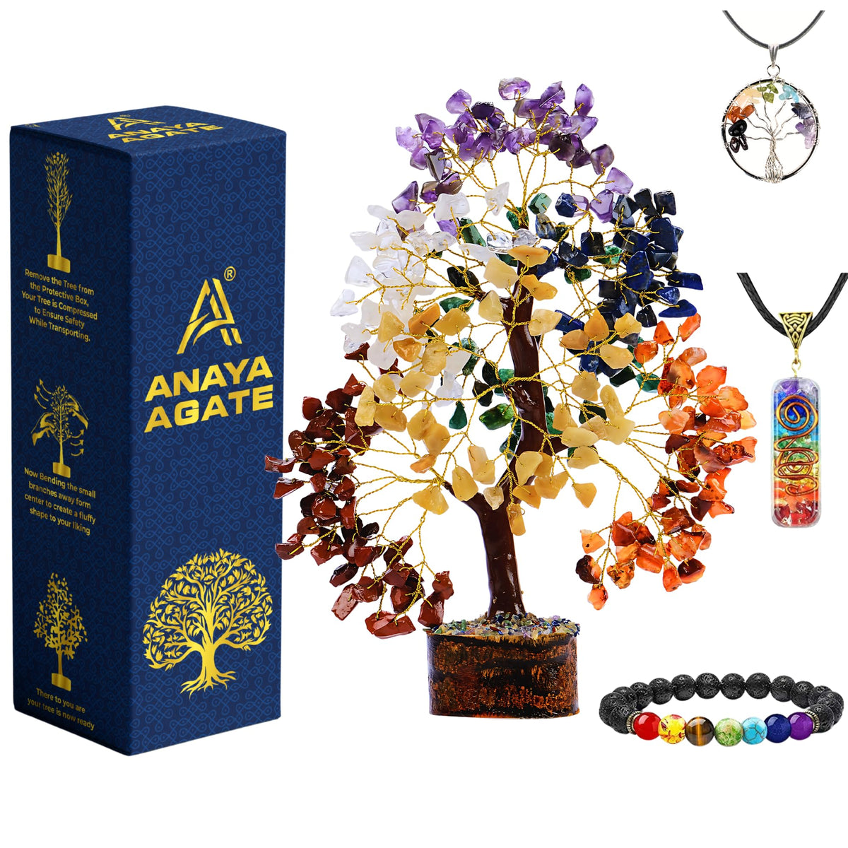 7 Chakra Healing Crystal Tree Kit