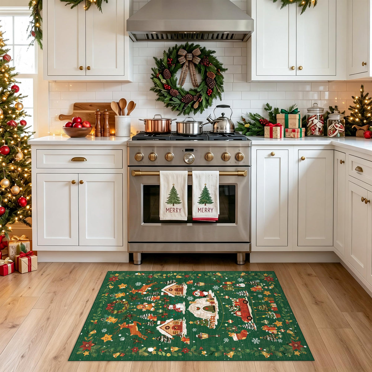 Christmas 2x3 Entryway Area Rug (6 Sq Ft)