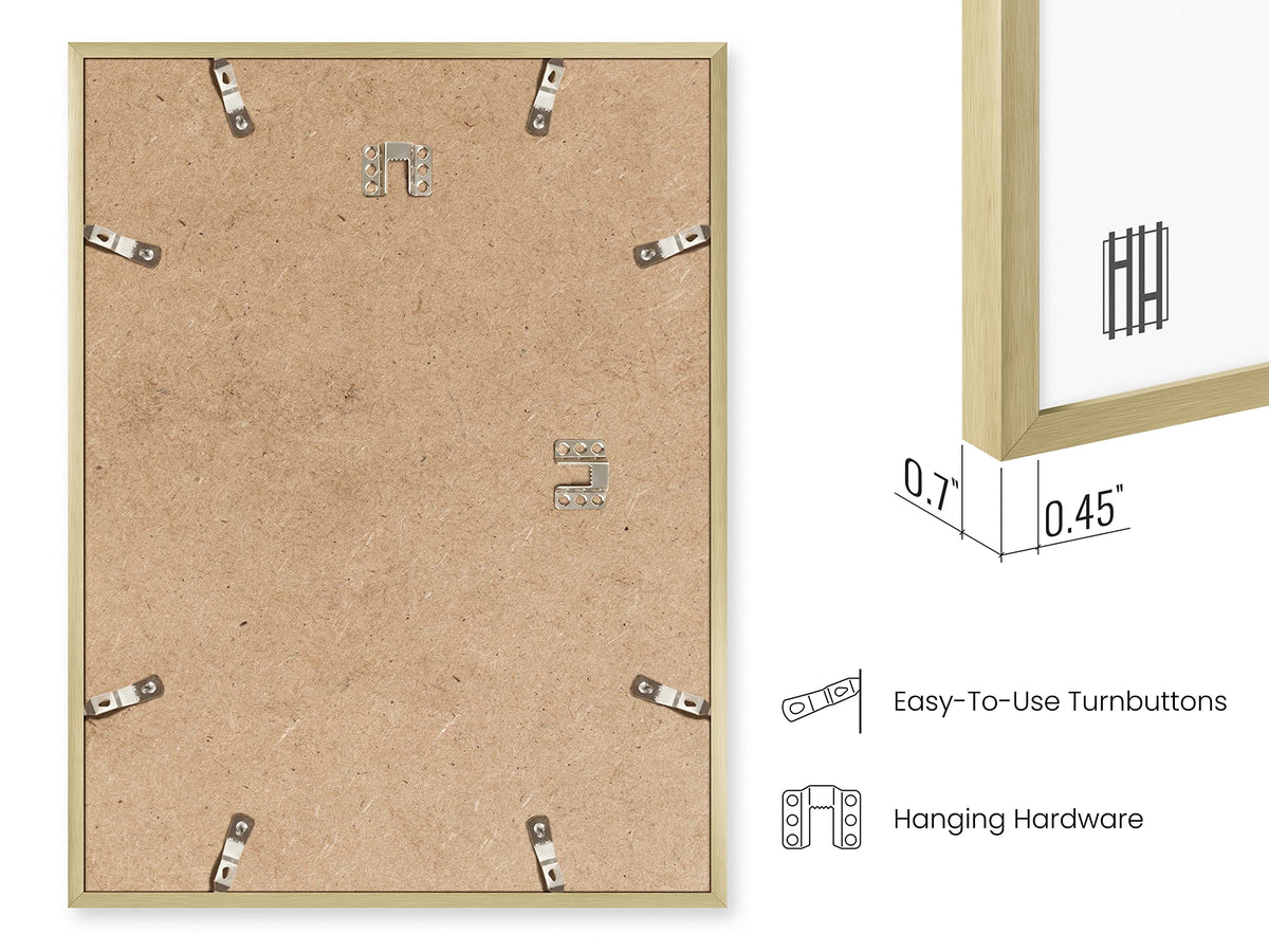 12x16 Gold Picture Frames (6 Count)