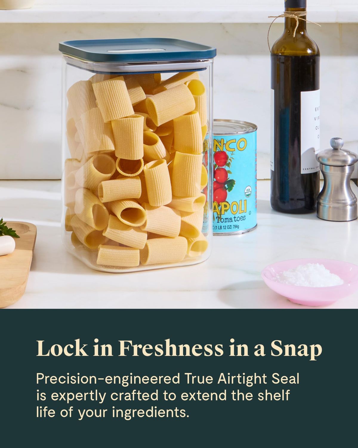 4qt Glass Airtight Food Storage Containers with Lids (6 Count)