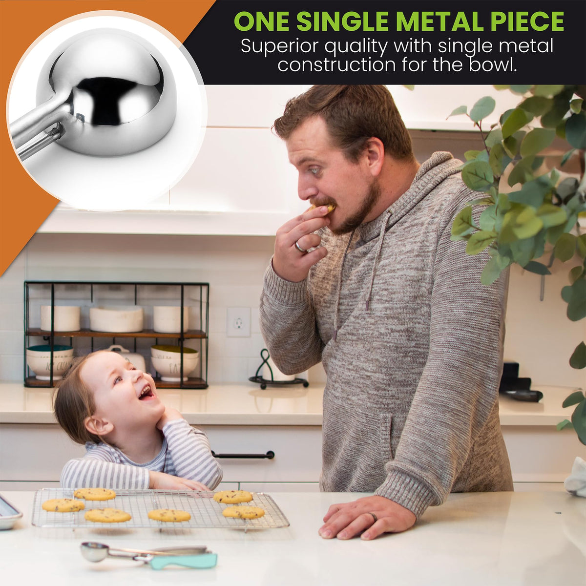 Large Stainless Steel Cookie Scoop